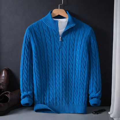 The Cable Knit Quarter Zip