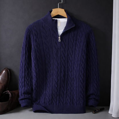 The Cable Knit Quarter Zip