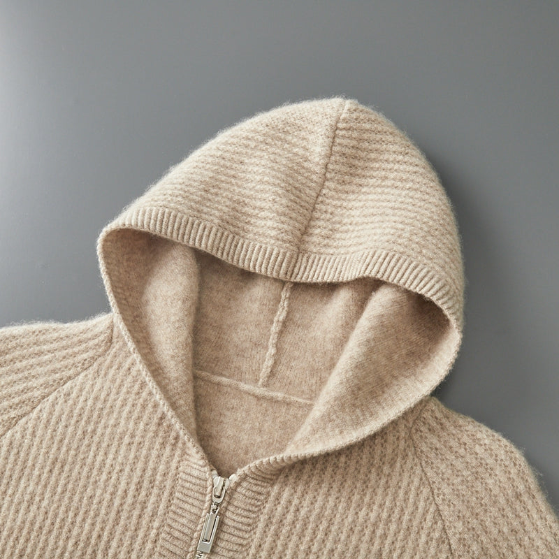 The Belgravia Cashmere Zip Cardigan