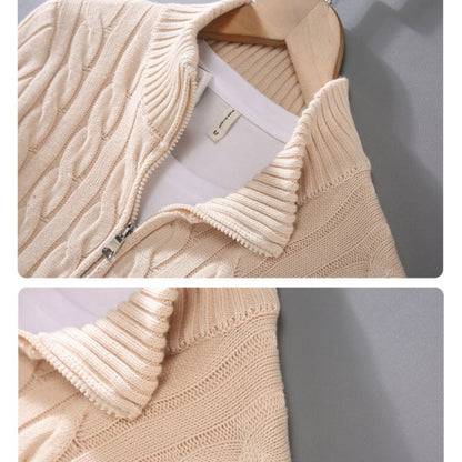 The Cable Knit Quarter Zip