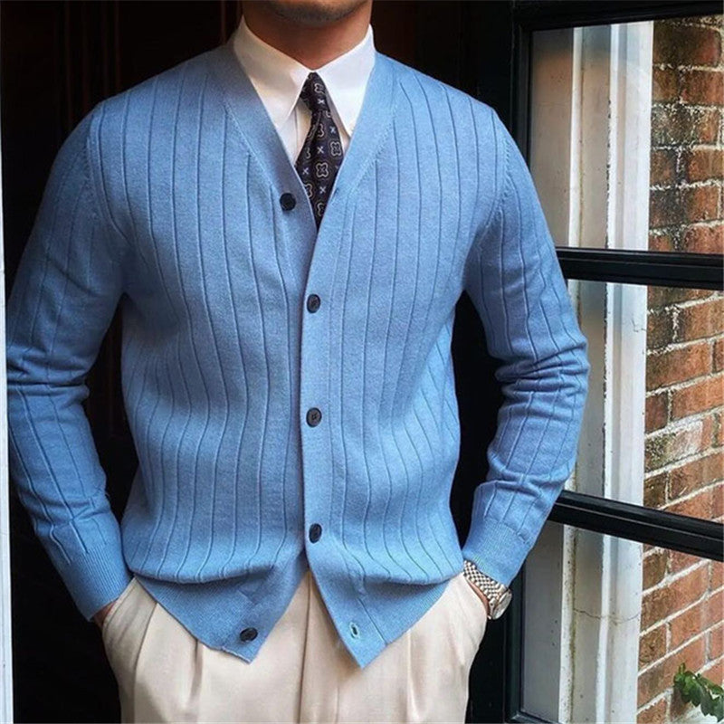 The Savile Row Ribbed Cardigan