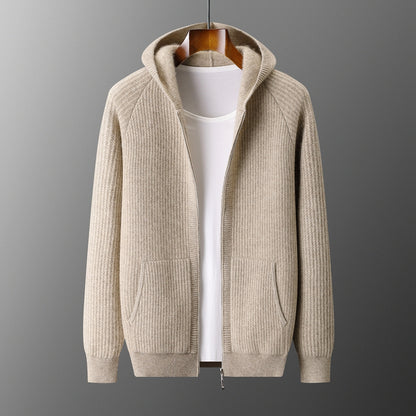 The Belgravia Cashmere Zip Cardigan