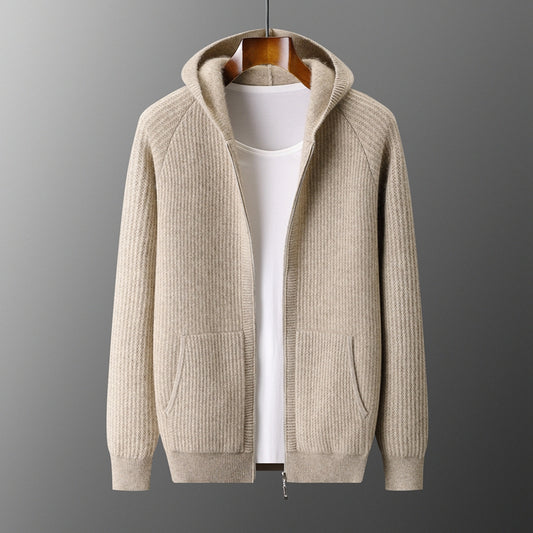 The Belgravia Cashmere Zip Cardigan