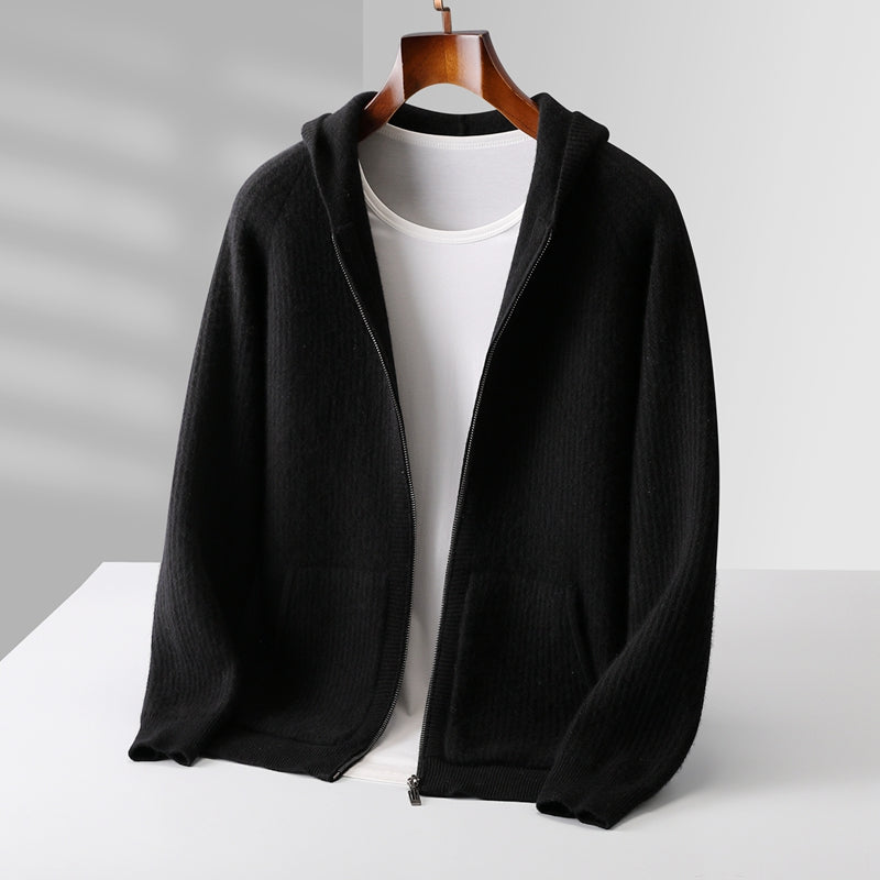 The Belgravia Cashmere Zip Cardigan