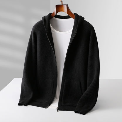 The Belgravia Cashmere Zip Cardigan