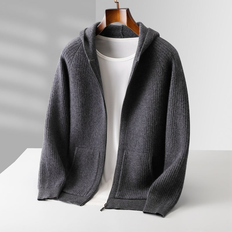 The Belgravia Cashmere Zip Cardigan