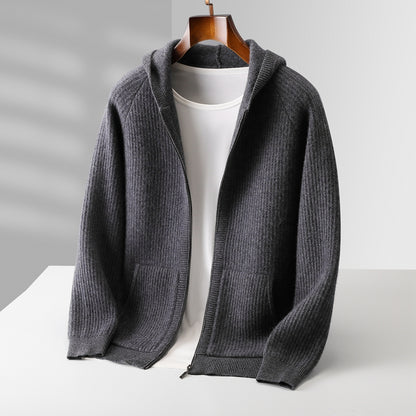 The Belgravia Cashmere Zip Cardigan