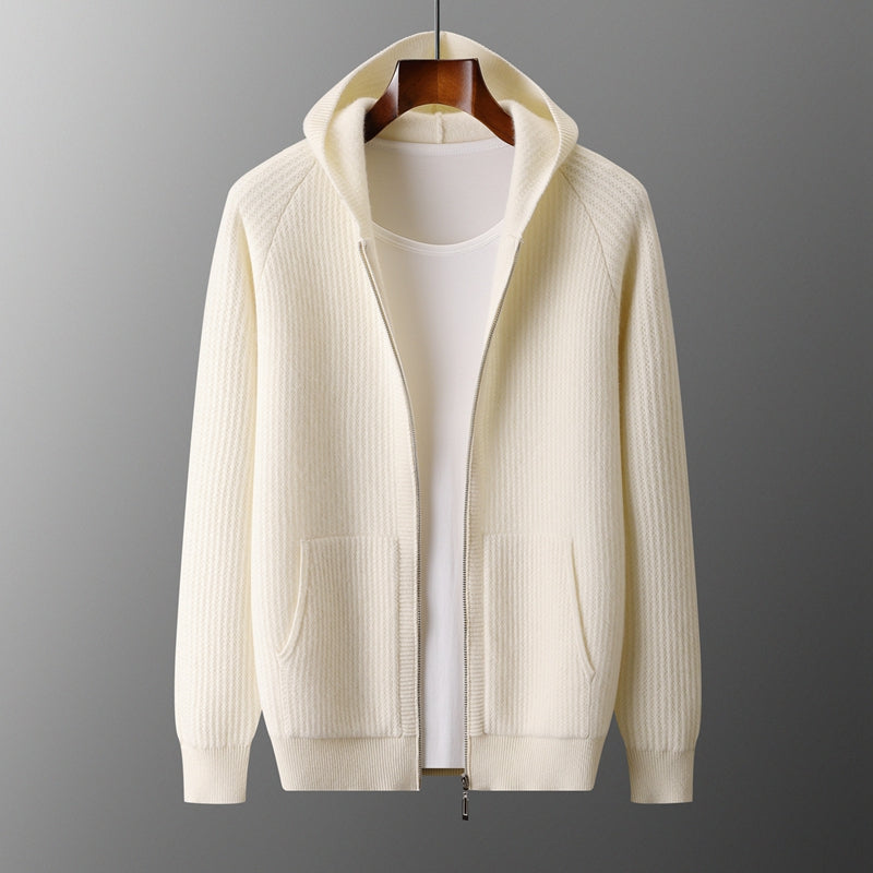 The Belgravia Cashmere Zip Cardigan