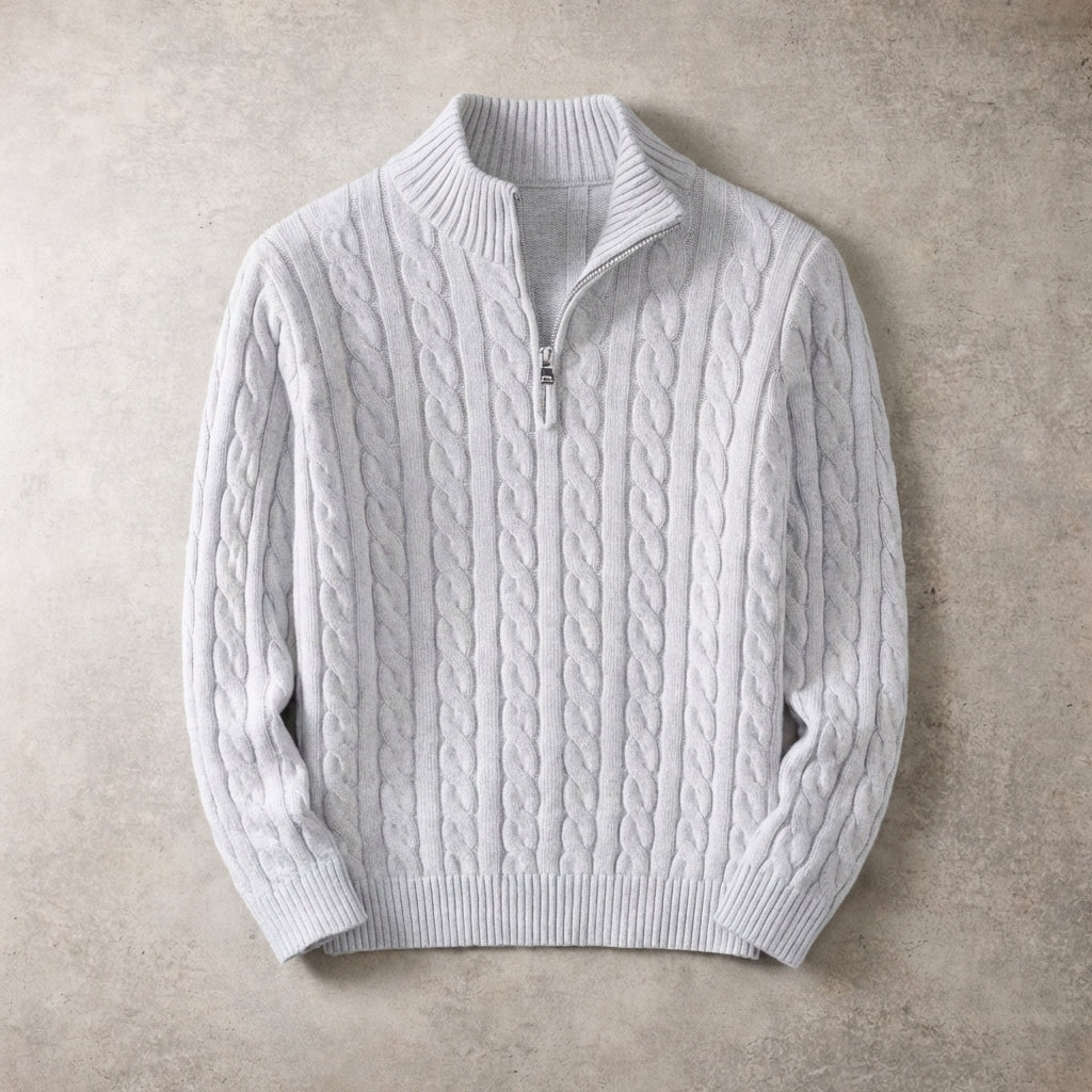 The Cable Knit Quarter Zip