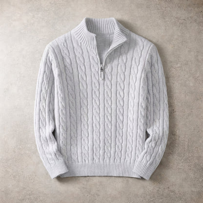 The Cable Knit Quarter Zip