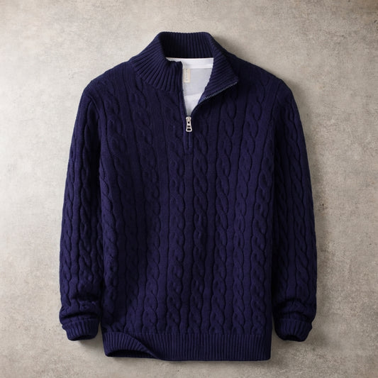 The Cable Knit Quarter Zip