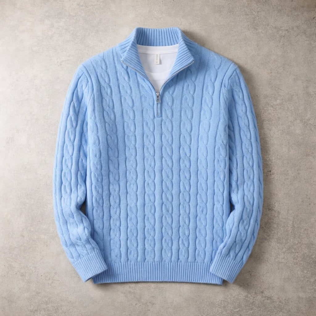 The Cable Knit Quarter Zip