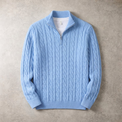 The Cable Knit Quarter Zip