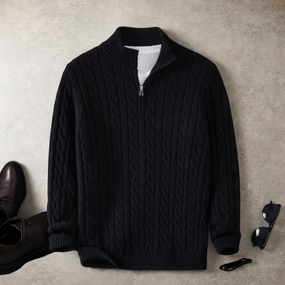 The Cable Knit Quarter Zip