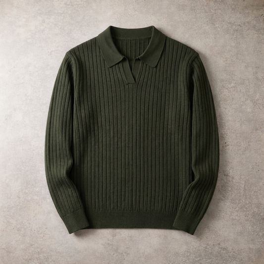 The Belgrave Ribbed Knit Polo